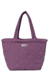 Marc Jacobs Quilted Medium Tote Bag In Purple Gumdrop