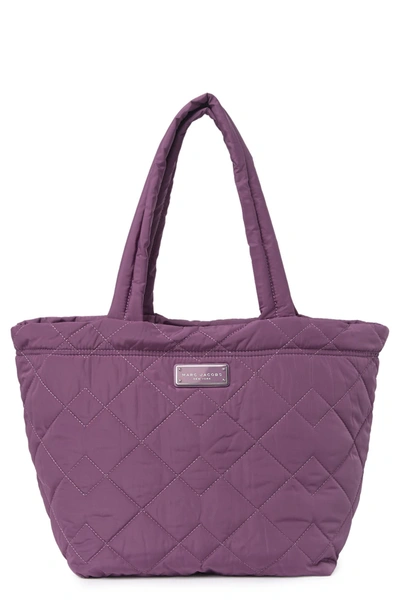Marc Jacobs Quilted Medium Tote Bag In Purple Gumdrop