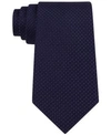 Calvin Klein Men's  Micro Solid Tie In Navy