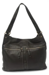 American Leather Co. Hanover Soft Leather Shopper Tote Bag In Black Smooth