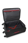 Swissgear 24" Spinner Suitcase In Black/red