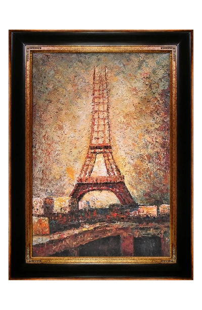 Overstock Art Georges Seurat "the Eiffel Tower" Framed Hand Painted Oil On Canvas In Multi