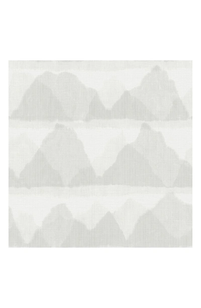 Wallpops Grey Mountain Peak Peel & Stick String Wallpaper