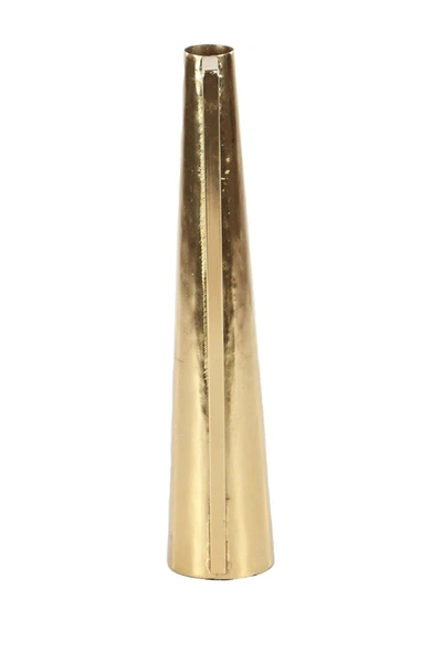 Willow Row Gold Modern Tapered Pitcher Vase 2-piece Set