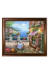 OVERSTOCK ART CAFE ITALY WITH VERONA CAFE FRAME , 24" X 28"