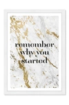 WYNWOOD REMEMBER WHERE MARBLE GOLD TYPOGRAPHY AND QUOTES WALL ART