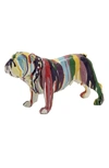 Willow Row Polystone Bulldog In Multi