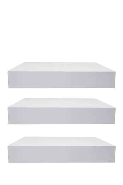 Sorbus Tile Wall Shelf In White