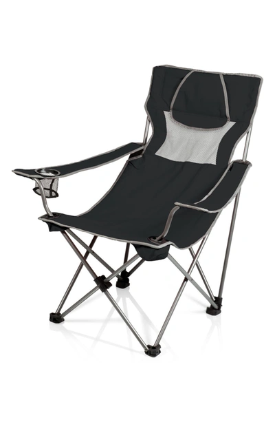 Picnic Time Campsite Camp Chair In Black