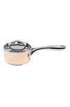 Berghoff International 5.5" Covered Saucepan In Copper Silver