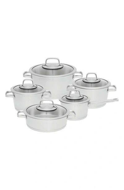 Berghoff International Silver Manhattan 10-piece Stainless Steel Cookware Set