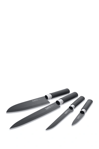 Berghoff International Black Essential Ceramic Coated 4-piece Knife Set