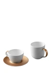 Berghoff International Gem 3-piece Coffee And Tea Set In White, Gold