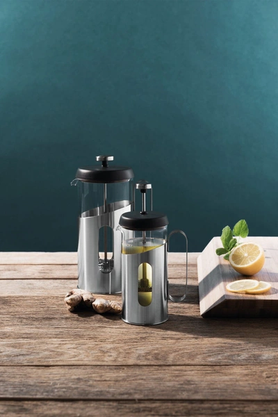 Berghoff International Black Essentials Coffee & Tea 0.63 Quart French Press In Grey Silver