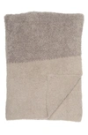 Barefoot Dreams Luxe Heathered Stripe Throw Blanket In Linen-warm Gray