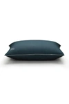 Pillow Guy Pg Goods Down Alternative Micronone Technology Side & Back Sleeper Overstuffed Pillow In Navy/teal
