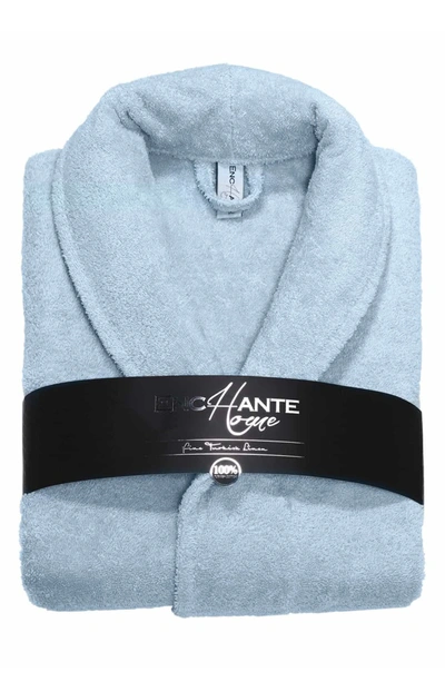 Enchante Home Shawl Turkish Cotton Bathrobe In Baby Blue