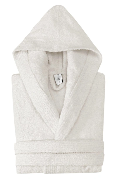 Enchante Home Hooded Turkish Cotton Bathrobe In Cream