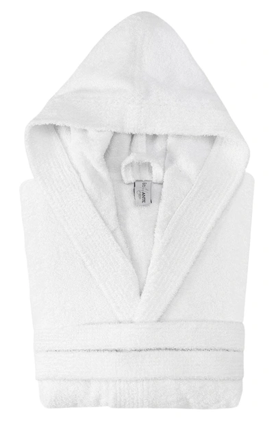 Enchante Home Hooded Turkish Cotton Bathrobe In White