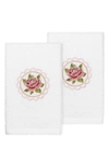 LINUM HOME TEXTILES ROSALIE EMBROIDERED LUXURY HAND TOWELS