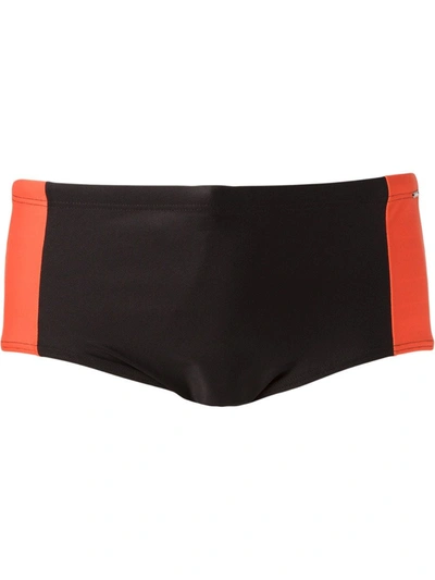 Amir Slama Panelled Swimming Trunks In Black