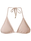 Amir Slama Triangle Bikini Top In Neutrals