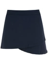 Amir Slama Wrap Mini Skirt In Blue