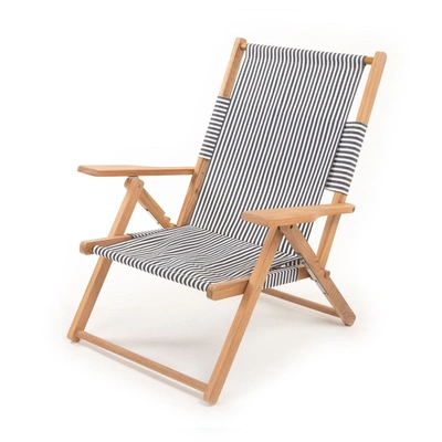 Business & Pleasure The Tommy Chair Stripe In Laurens Navy Stripe