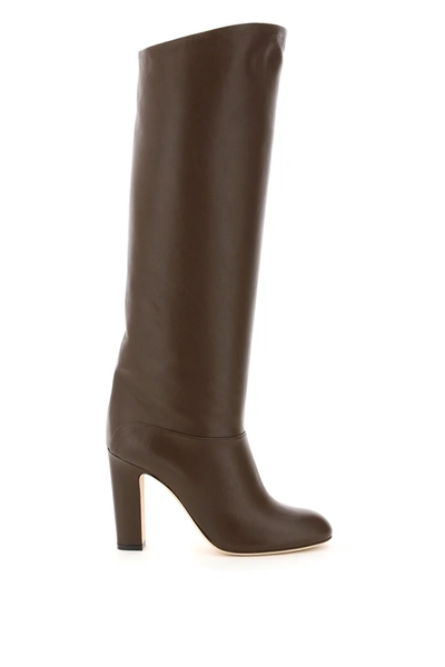 Paris Texas Leather Boots In Brown