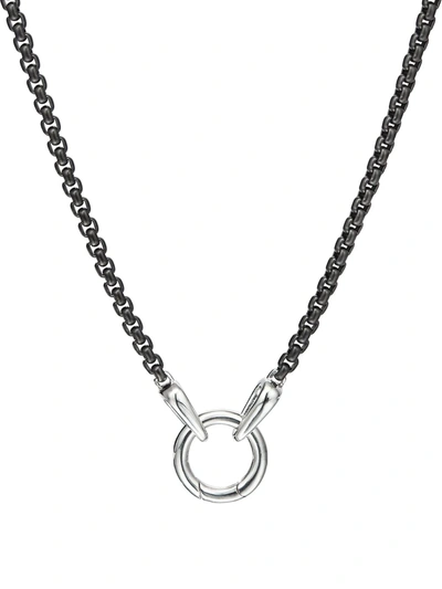 DAVID YURMAN SMOOTH AMULET BOX CHAIN NECKLACE (2.7MM)
