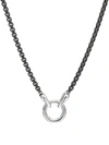 David Yurman Charm Necklace In Silver