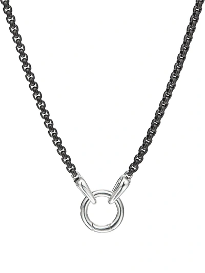 DAVID YURMAN SMOOTH AMULET BOX CHAIN NECKLACE (2.7MM)