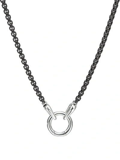 DAVID YURMAN SMOOTH AMULET BOX CHAIN NECKLACE (2.7MM)