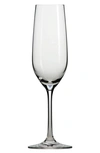 Schott Zwiesel Set Of 6 Forte Champagne Flutes In Clear