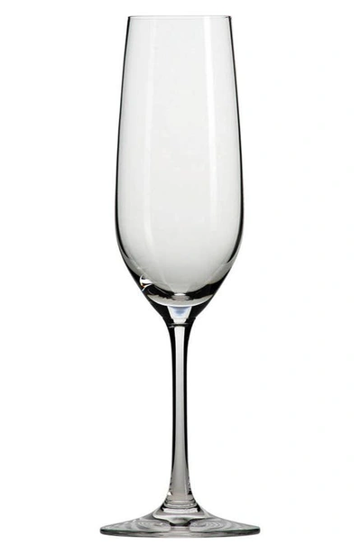 Schott Zwiesel Set Of 6 Forte Champagne Flutes In Clear