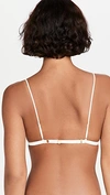 Kiki De Montparnasse Silk Blend Tiered Soft Triangle Bra In Ivory/sucre