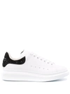 Alexander Mcqueen Oversized Crystal-embellished Sneakers In White