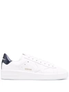 Golden Goose Mens Silver Com Pure Star Bio Logo-print Faux-leather Low-top Trainers In White