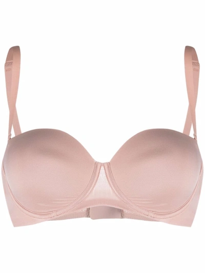 Wolford Reggiseno Sheer-touch Bandeau Bra In Rosepowder