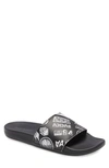 Adidas Originals Adilette Cloudfoam Mono Sport Slide In Core Black/ Ftwr White