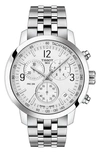 Tissot Prc 200 Chronograph Quartz Silver Dial Mens Watch T114.417.11.037.00 In Silver
