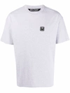 Palm Angels Palm Angel - Pxp Classic Tee Melange Gray White In Grau