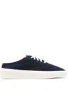 Fear Of God Backless Canvas Sneakers In Blue