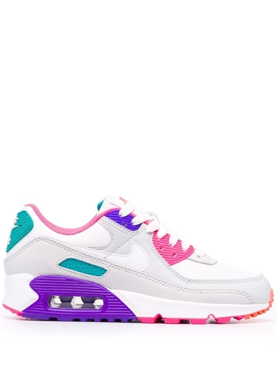 Nike Air Max 90 Sneakers In Photon Dust/summit White-grey In Weiss