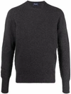 Drumohr Long-sleeve Knitted Jumper In Schwarz
