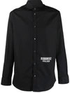 Dsquared2 Logo-print Cotton Shirt In Black