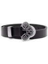 ISABEL MARANT ENGRAVED-BUCKLE LEATHER BELT