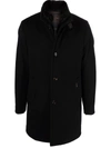 MOORER FEATHER-DOWN SINGLE-BREASTED COAT
