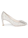 Roger Vivier Women's Belle Vivier Trompette Tweed Pumps