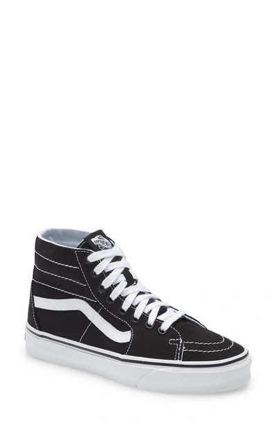 Vans Sk8-hi Taper Canvas Sneakers In Black/true White